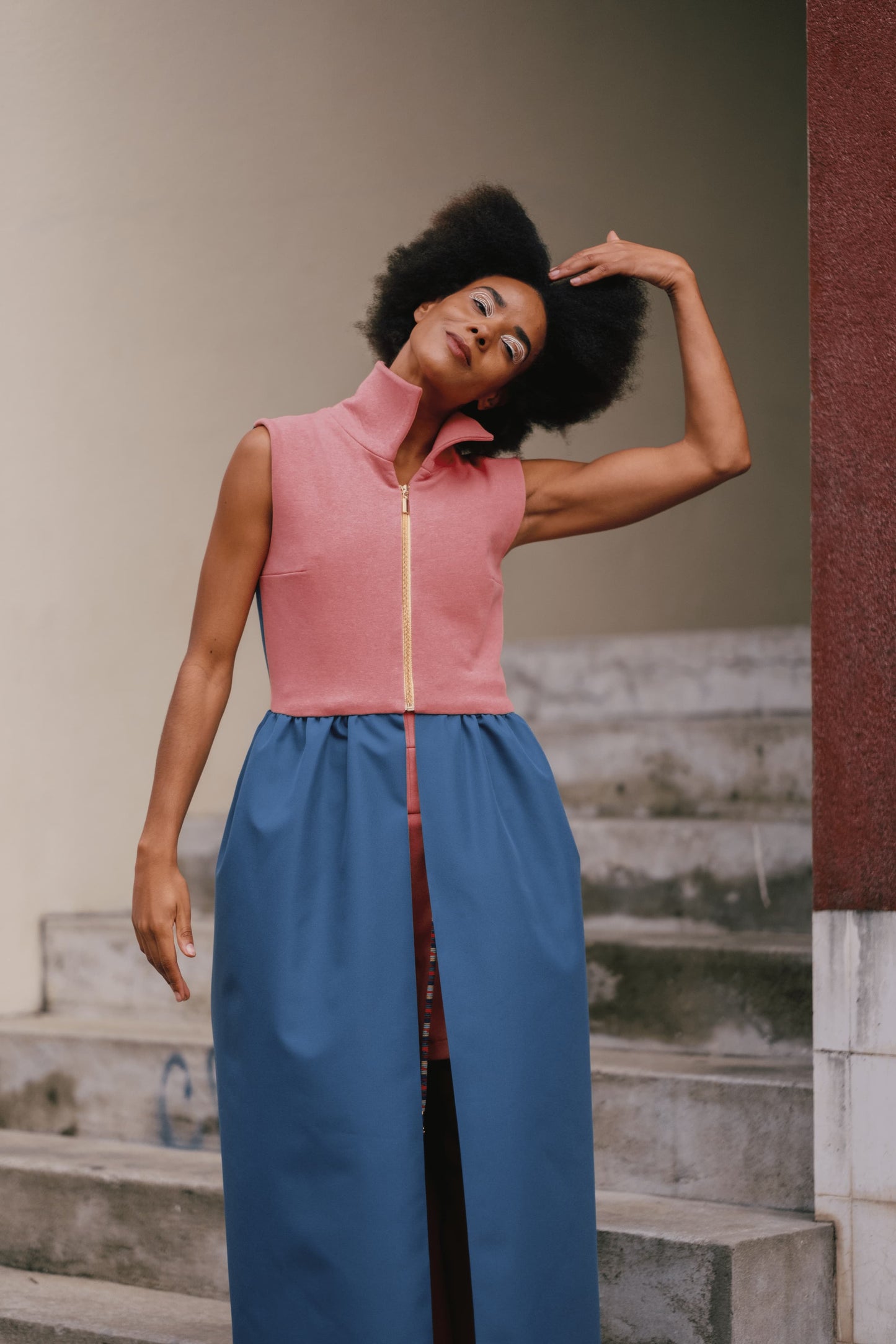 slowly fast maxi vest